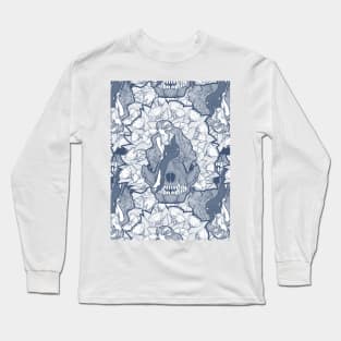 The Lamb and the Wolf Seamless Pattern Long Sleeve T-Shirt